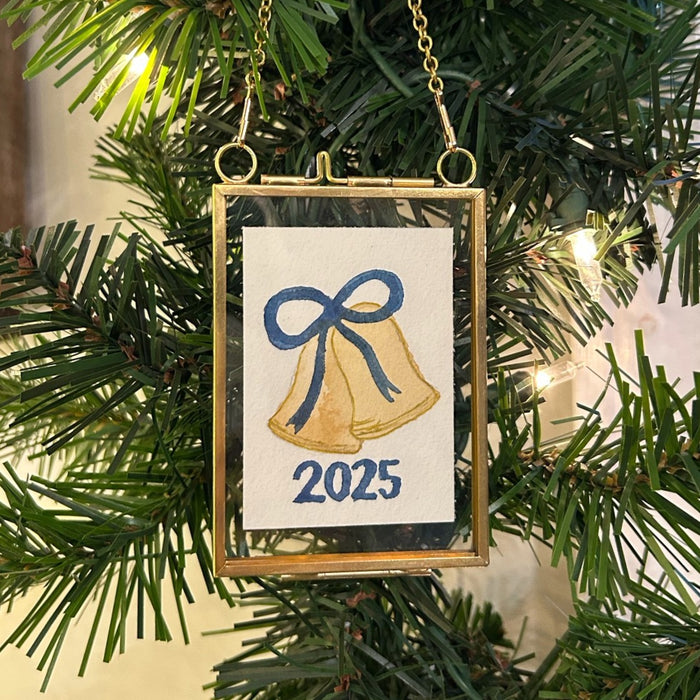 Bells - Lt Blue Bow "2025"