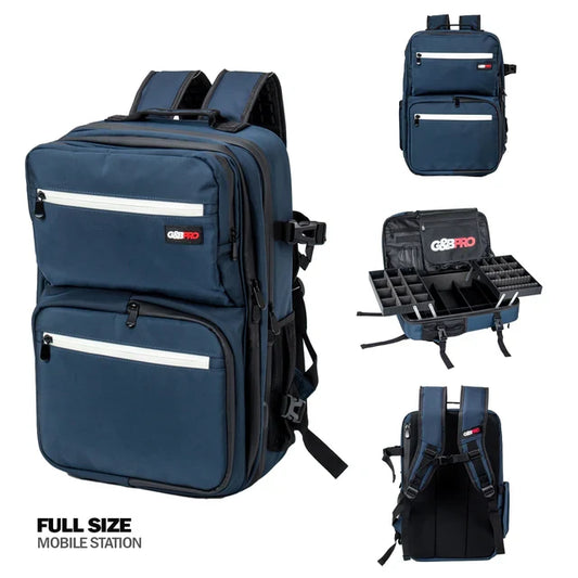 G&B PRO MOBILE WORK STATION Full SIZE Backpack - SPACE BLUE - Palms Fashion Inc.