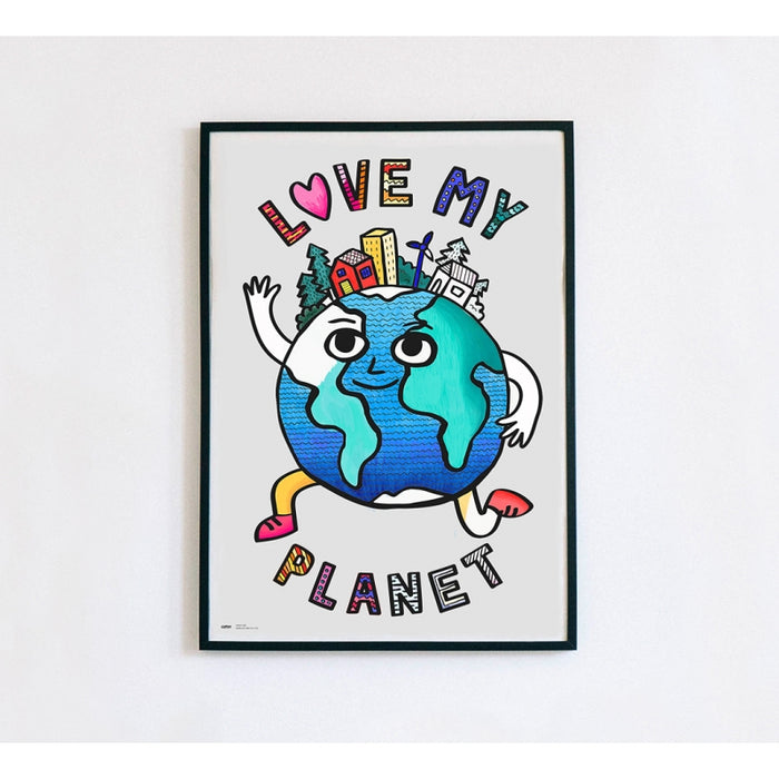 Giant Colouring Poster - Recycled Paper - Love My Planet
