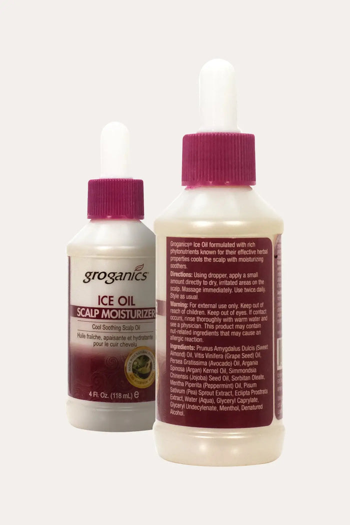 GROGANICS ICE OIL SCALP MOISTURIZER 4oz GROGANICS
