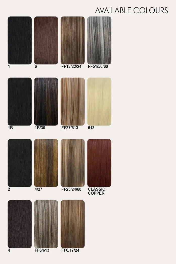 HAIR COUTURE AVANTI HUMAN HAIR BLEND CLIP IN 9PC 22" HAIR COUTURE