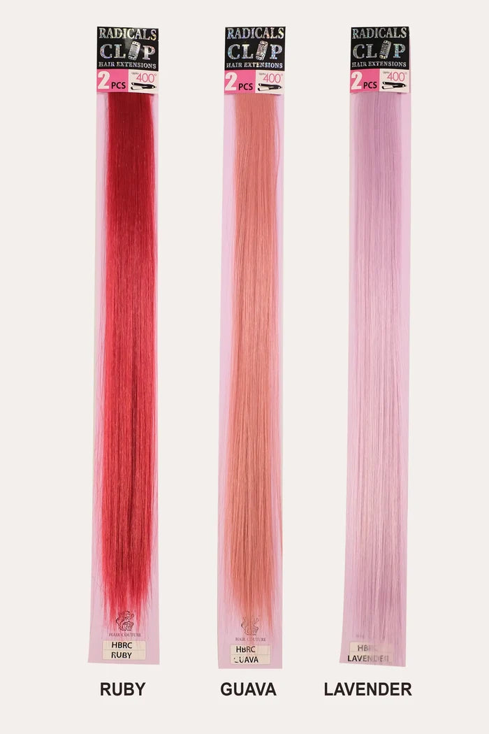 HAIR COUTURE HUMAN HAIR BLEND REDICAL CLIP-IN 2PC 18" HAIR COUTURE