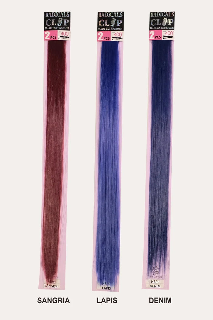 HAIR COUTURE HUMAN HAIR BLEND REDICAL CLIP-IN 2PC 18" HAIR COUTURE