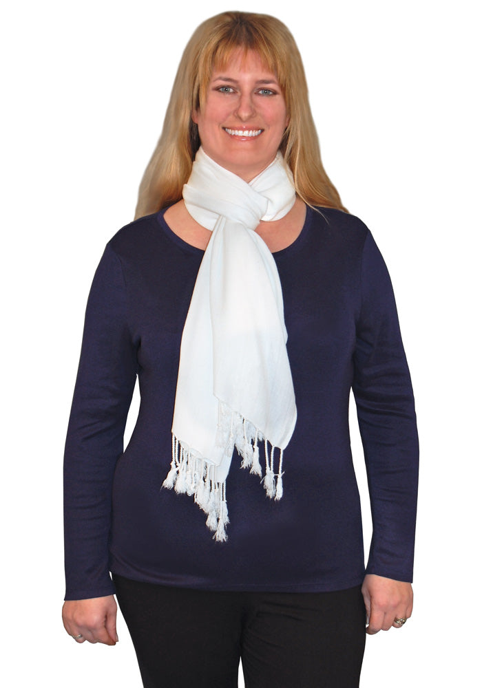 Handwoven Plain Twill Rayon Challis Scarf