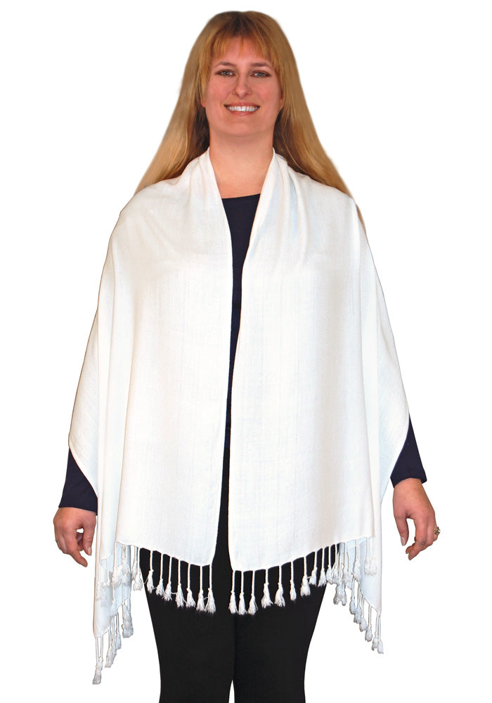 Handwoven Plain Twill Rayon Challis Scarf