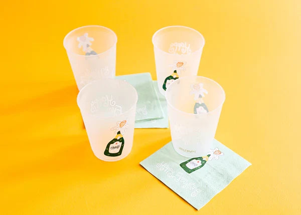 Happy Everything: Champagne Cocktail Napkins Set of 20 - B Social Boutique