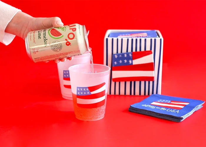 Happy Everything: Flag Frosted Cups Set of 10 - B Social Boutique