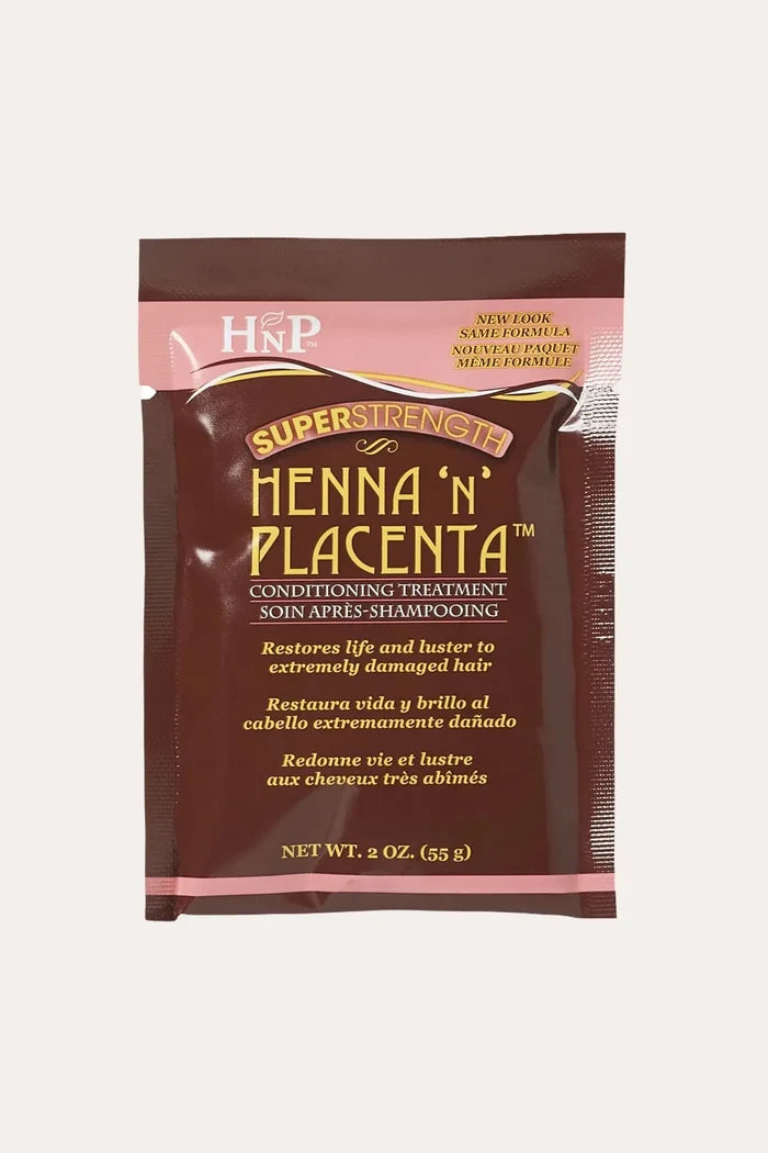 HASK HENNA'N PLACENTA SUPER STRENGTH CONDITIONING TREATMENT PAK 2oz HASK