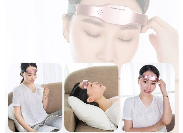 Head Massager Wireless Stress Relief Brain Massage Helmet Unisex Sleep Therapy Device 🇨🇳