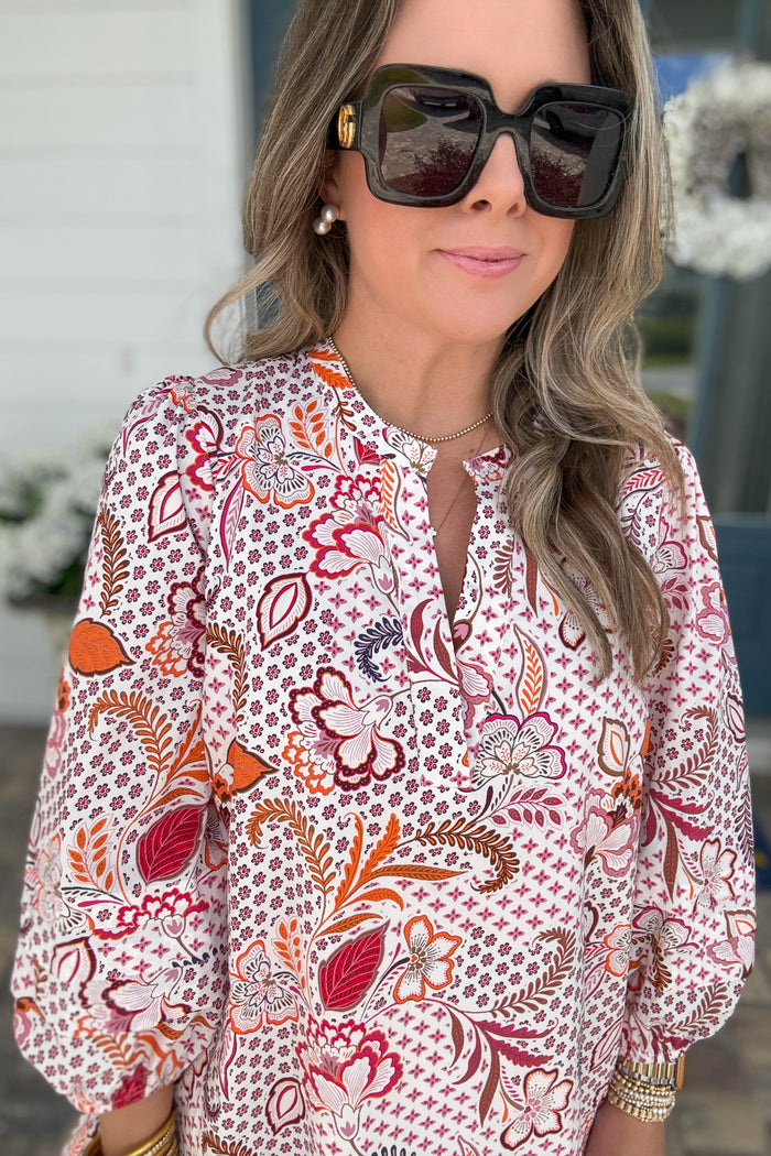 Hendry Floral Ruffle Shift Dress - B Social Boutique