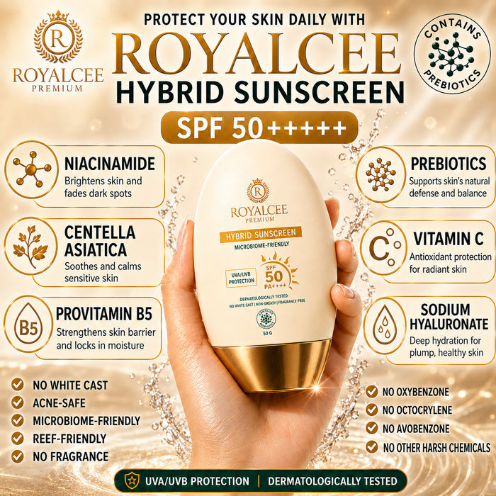 HYBRID SUNSCREEN  SPF 50++++ Royalcee Premium