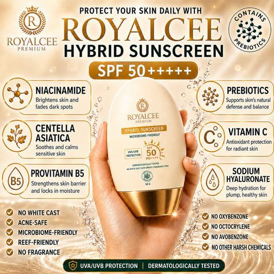 HYBRID SUNSCREEN  SPF 50++++ Royalcee Premium
