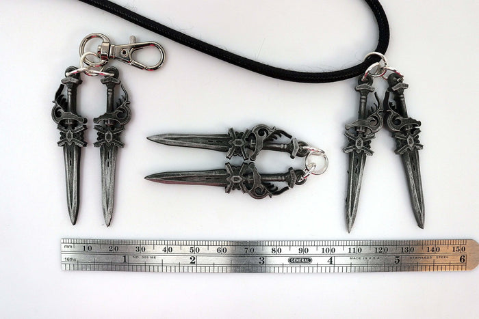 FFXV Ignis Dagger Keychain / Necklace Final Fantasy XV - LootCaveCo