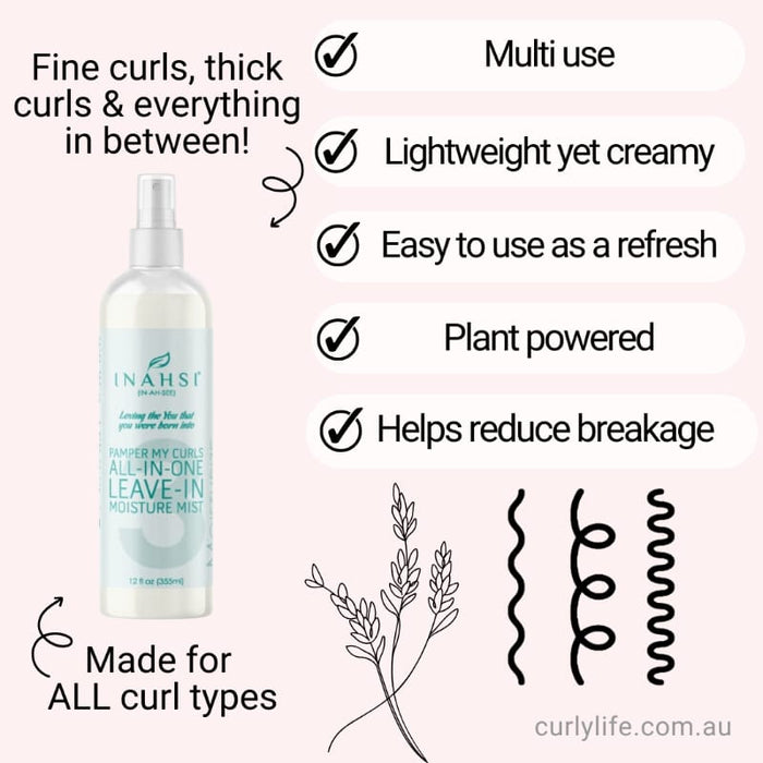 Inahsi Naturals Pamper My Curls All-In-One Leave-In Mist