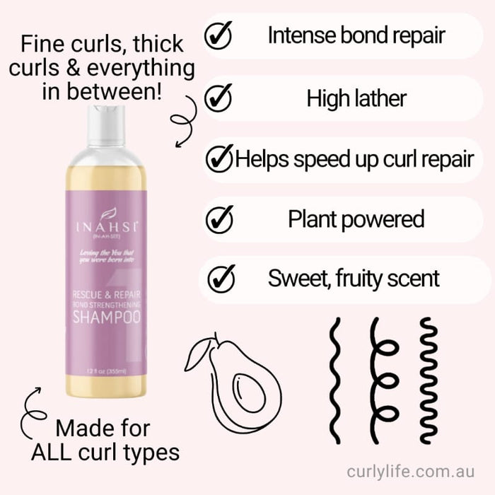 Inahsi Naturals Rescue & Repair Bond Strengthening Shampoo