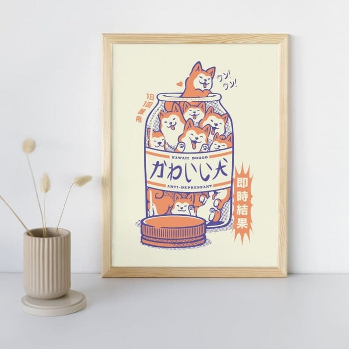 Japanese Poster - Shiba Anti-Depressant A3
