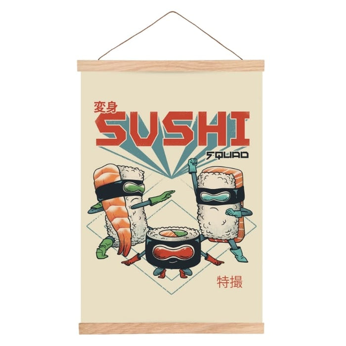 Japanese Poster - Sushi Squad A3