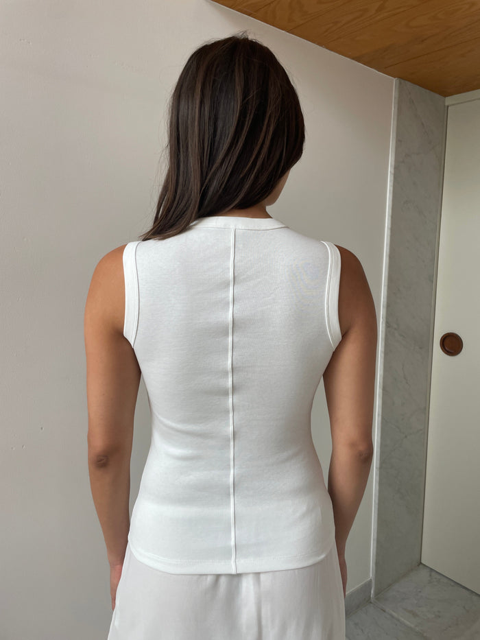 Jill Tank, White FLORE FLORE