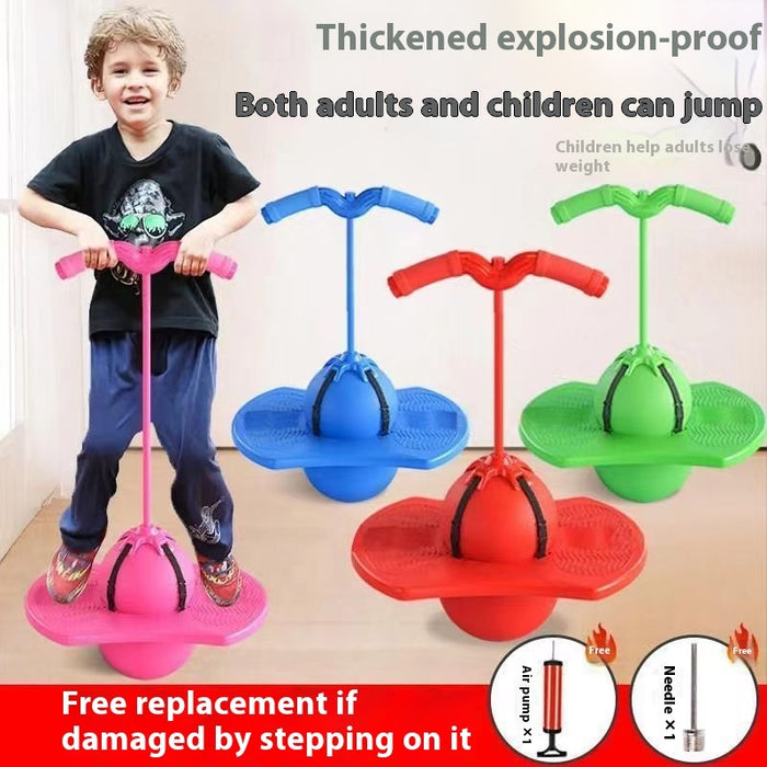 Jumping Ball Children's Bouncing Ball Adult Balance Fitness Elastic Ball Toys Kids Bouncing Ball 🇨🇳