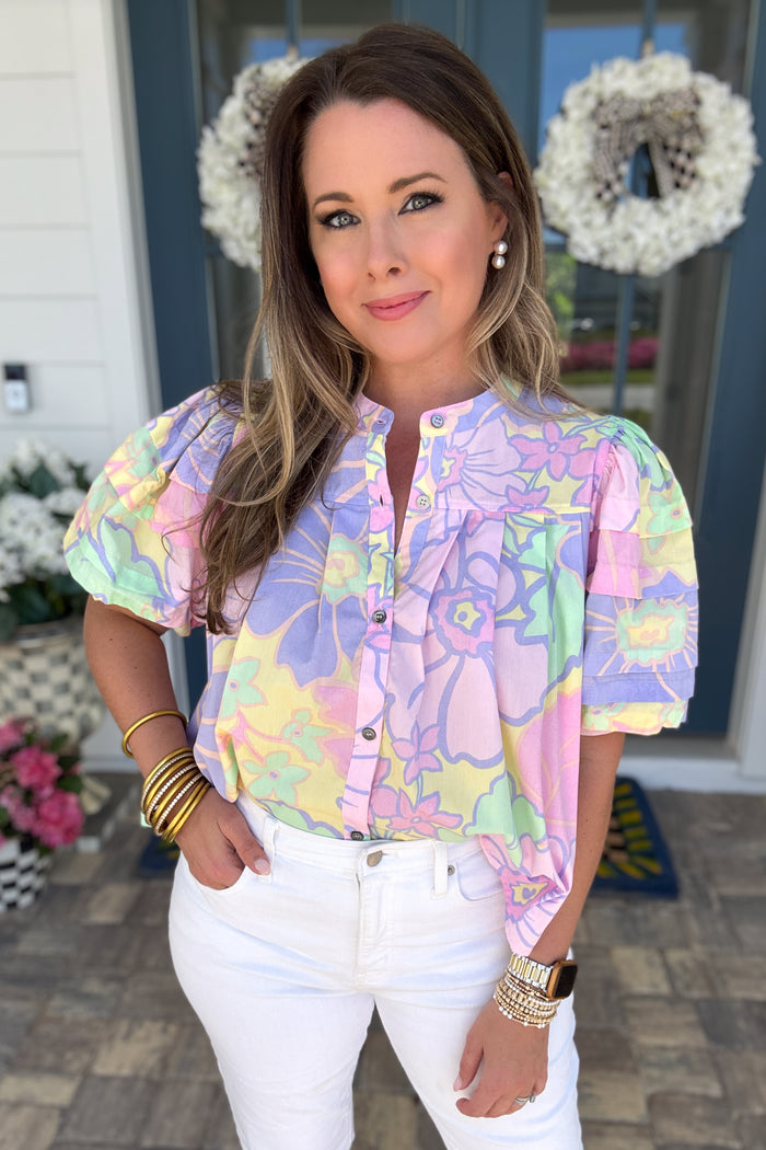 Karlie: Pretty In Pastel Blouse