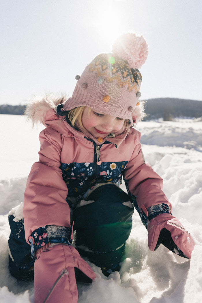 Kids One Piece Discover Snowsuit Blue And Pink Unicorn Print-2