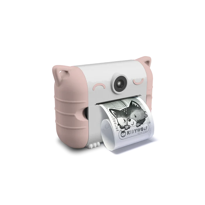 KIDYWOLF - KidyPrint - Instant Camera W/Thermal Printer - Pink