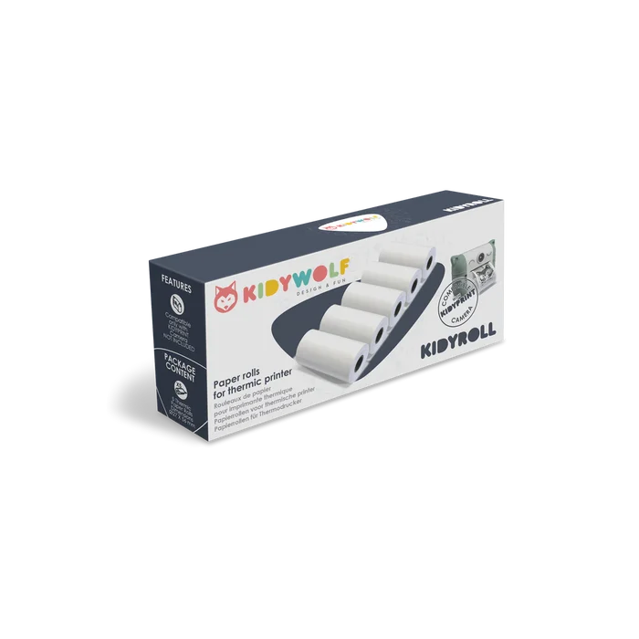 KIDYWOLF - KidyRoll - Classic Paper Refill For KidyPrint