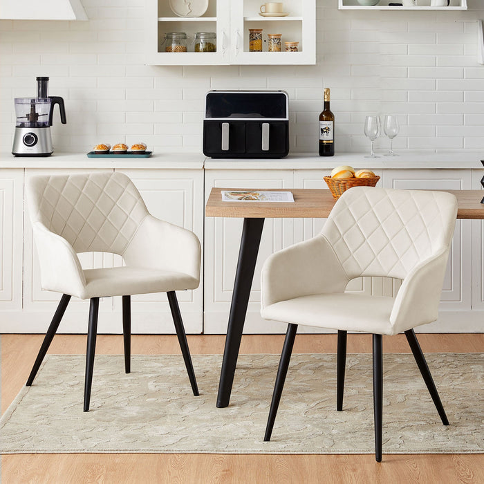 Kieran Velvet Dining Chairs [Set of 2]