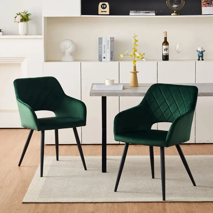 Kieran Velvet Dining Chairs [Set of 2]
