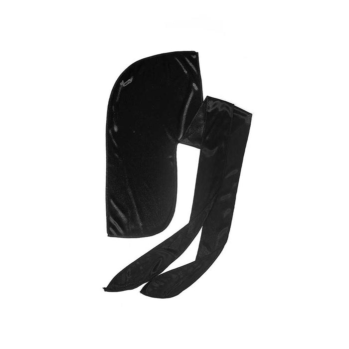 Kiss Silky Satin Durag Black - Dozen Pack - Palms Fashion Inc.