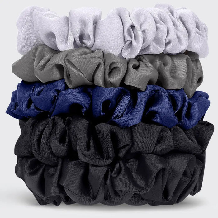 Kitsch Satin Petite Scrunchies Midnight