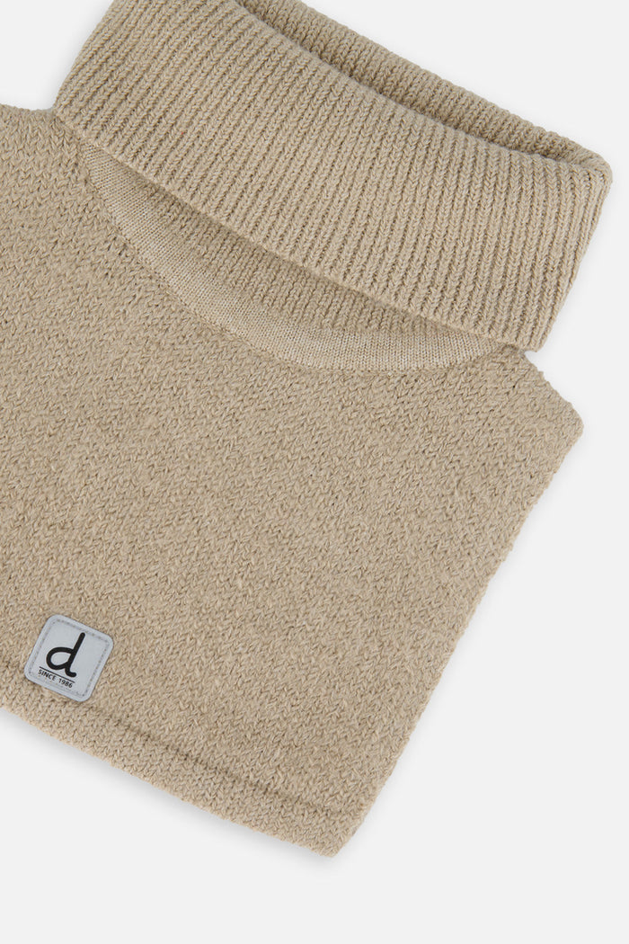 Knit Turtle Neckwarmer Light Taupe-3