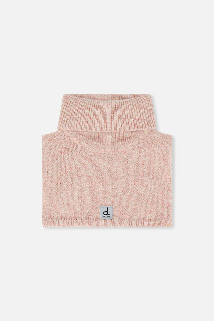 Knit Turtle Neckwarmer Pale Dusty Pink-0