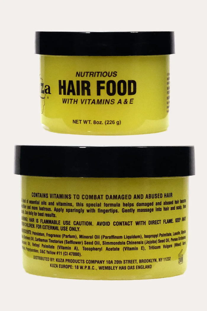 KUZA HAIR FOOD WITH VITAMINS A & E 8oz KUZA