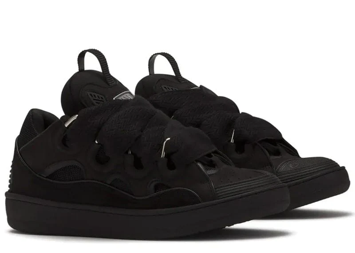 Lanvin Leather Curb Black Black