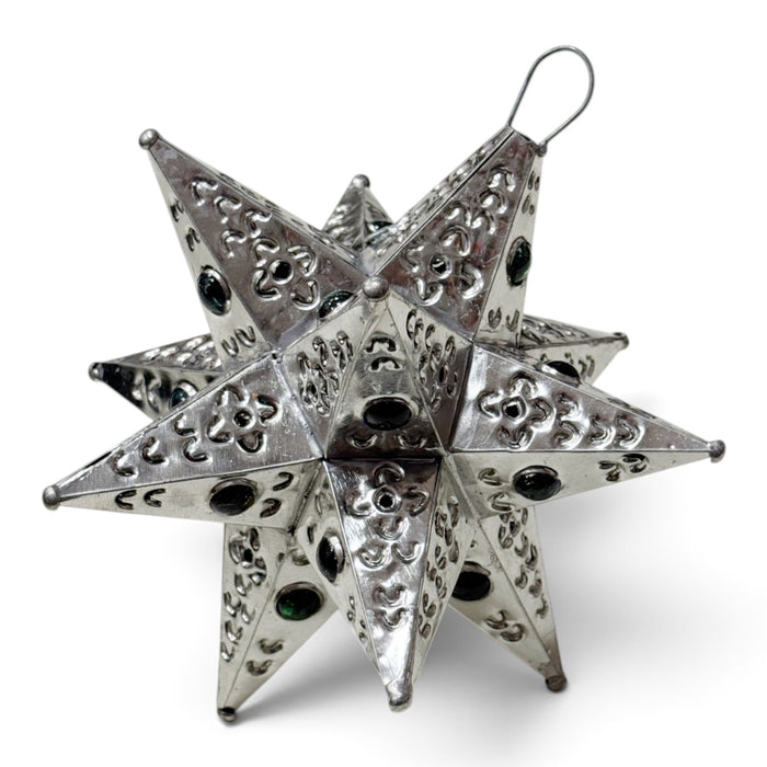 Large Tin Star (with Marbles) Decorative Hanging