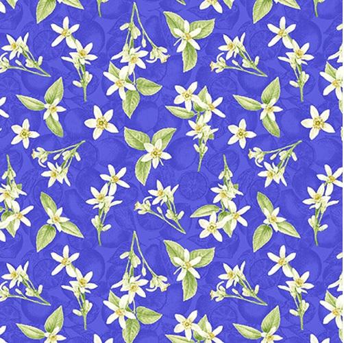 LAST CHANCE - JUST LEMONS - SMALL TOSSED LEMON FLOWERS (2 3/8 YARDS)