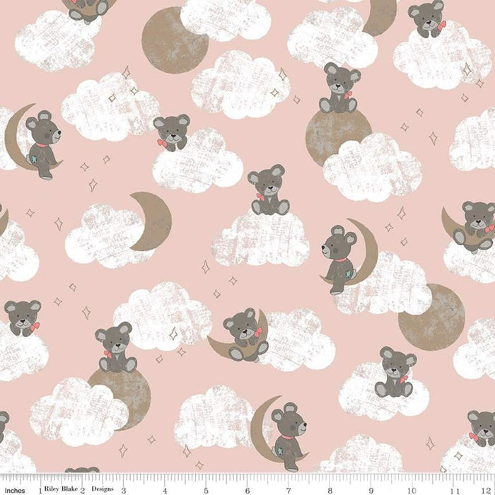 LAST CHANCE - SLEEP TIGHT - TEDDY BEARS (3 1/3 YARDS)