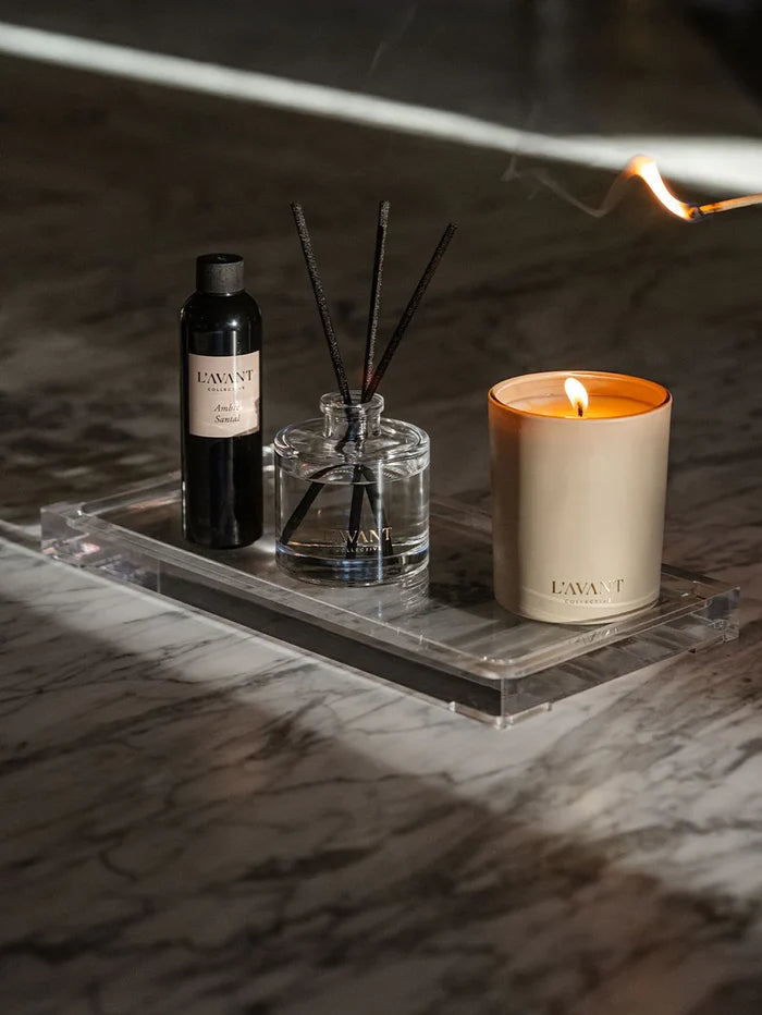 L'AVANT Collective: Candle Ambre Santal 8oz - B Social Boutique