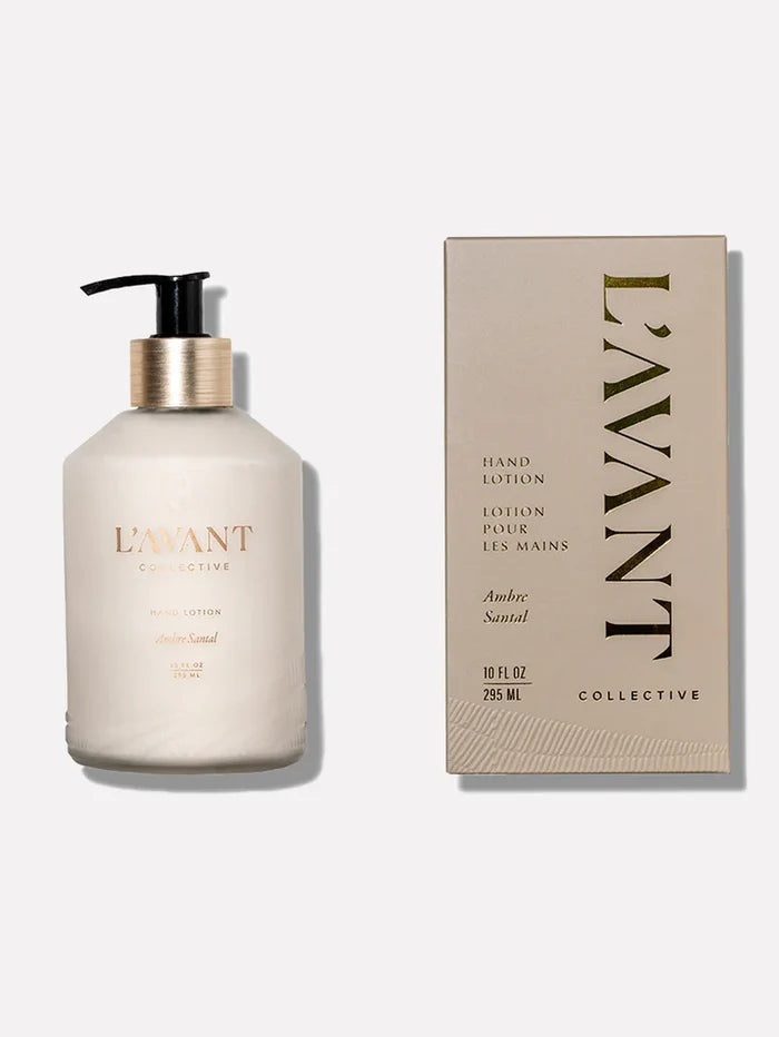 L'AVANT Collective: Hand Lotion Ambre Santal 10oz - B Social Boutique