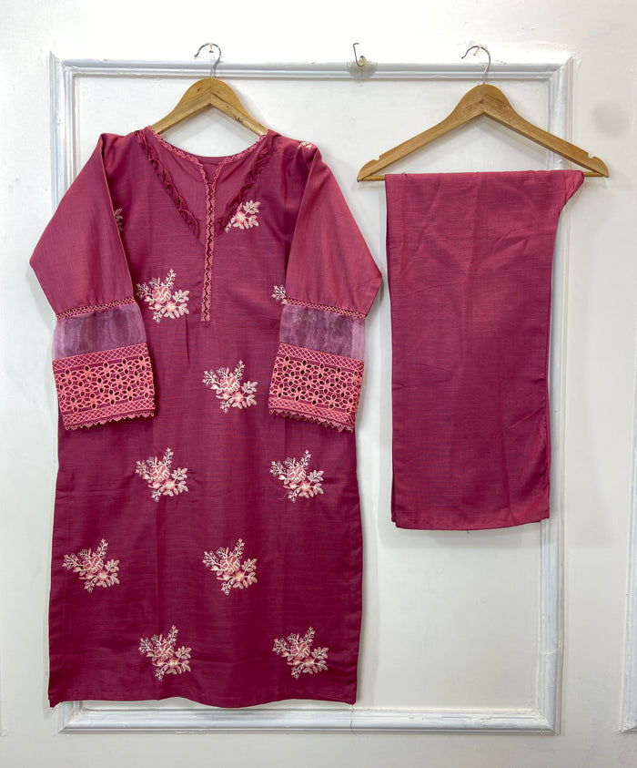 Lavish Embroidered 2PC (Best Seller) (Khaddar) D-174