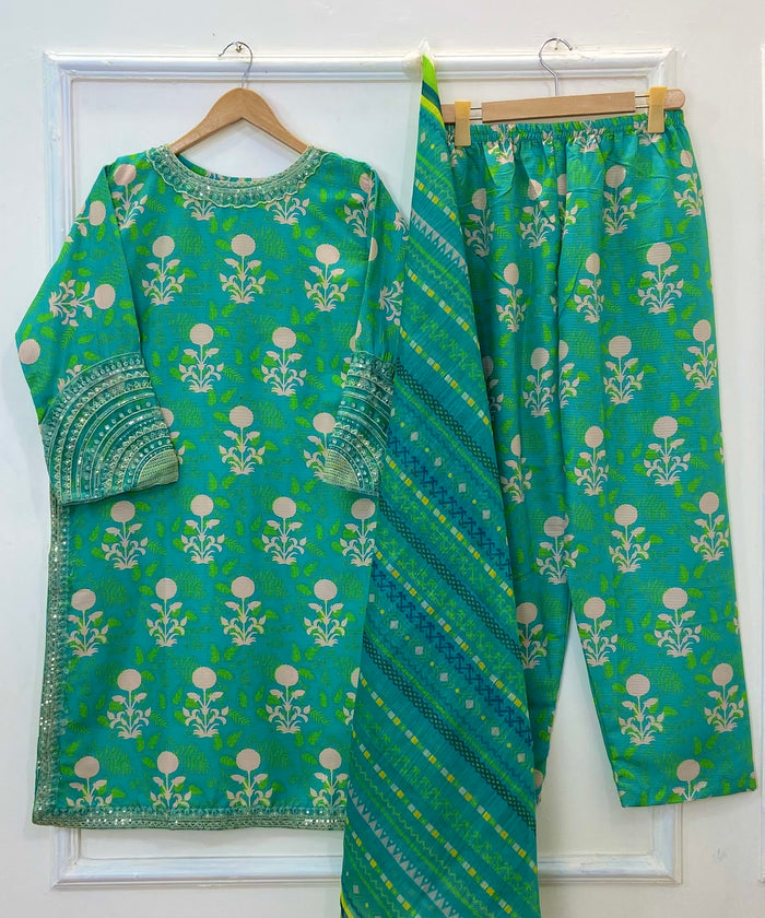Light Emerald 3PC (Silk) D-237