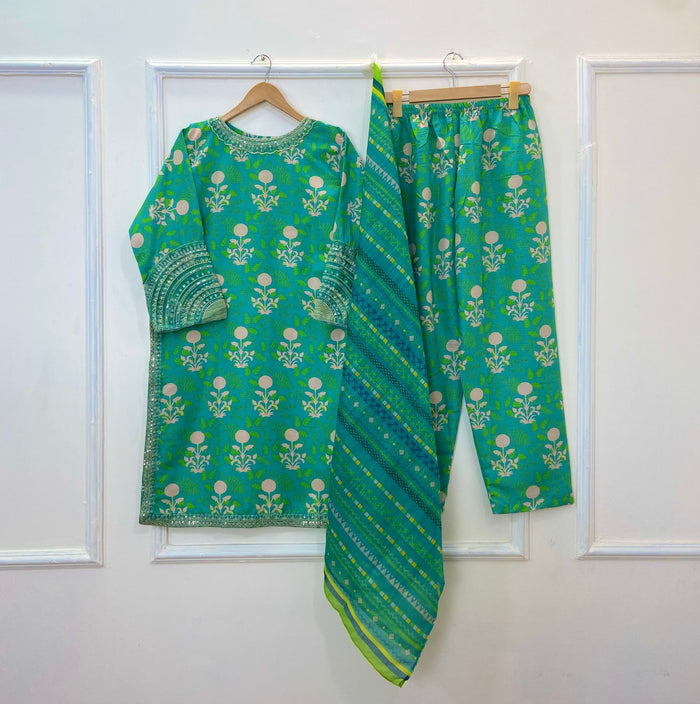 Light Emerald 3PC (Silk) D-237