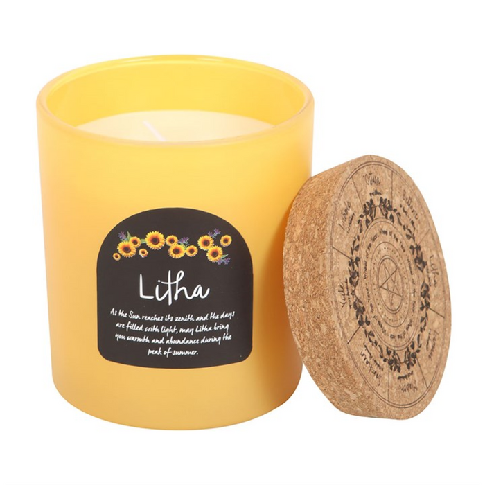 Litha Wildflower Wheel of the Year Candle 🇬🇧