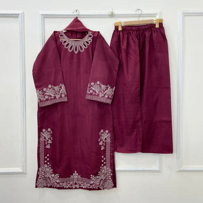 Long Length | 3PC Cotton D-555