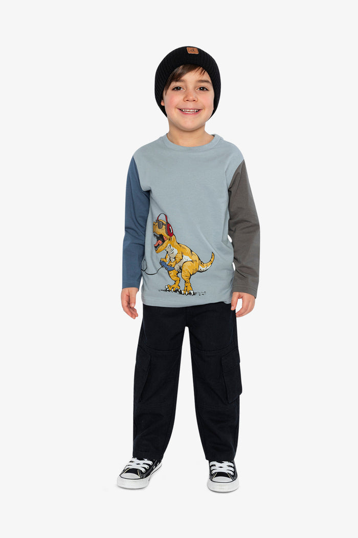 Long Sleeve Organic Cotton T-Shirt Sky Blue-4