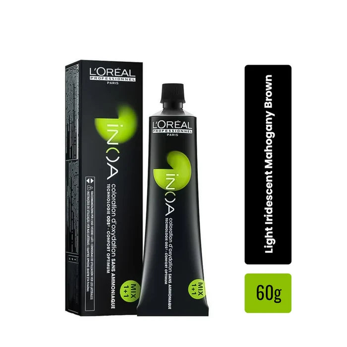 L'Oreal Professional Inoa Hair Color, 5.12 Light Ash Iridescent Brown 60g