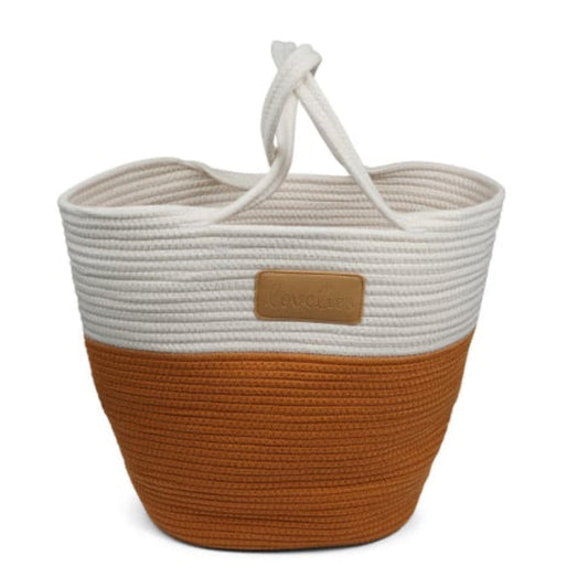 Lovelies - NADI - ROPE BEACH BAG - NUGGET / OFF WHITE - 45 X 40 CM