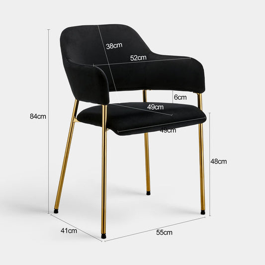 Lukka Velvet Dining Chairs [Set of 2]