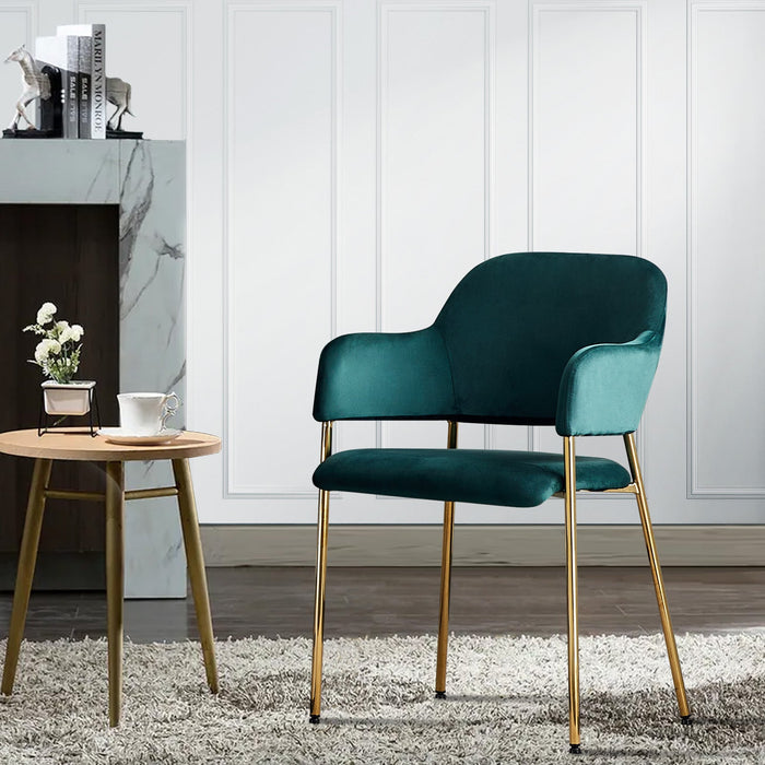 Lukka Velvet Dining Chairs [Set of 2]